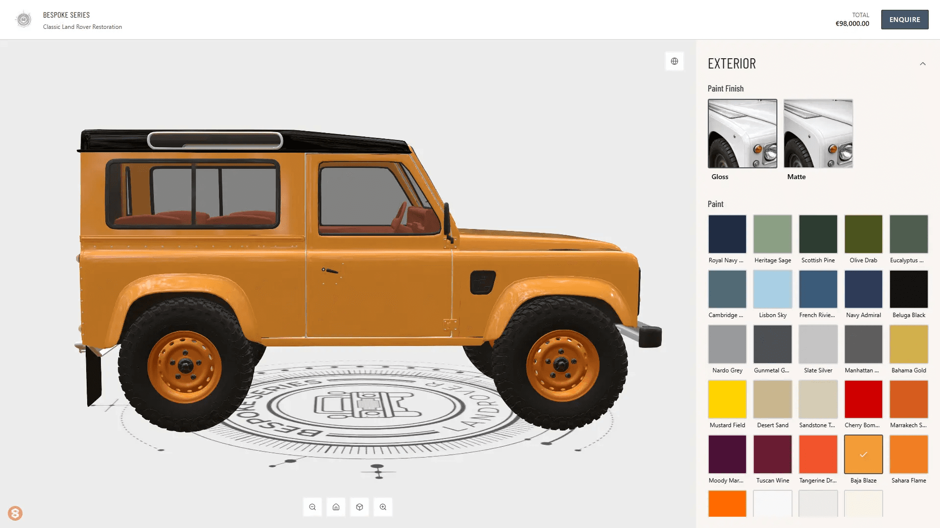 Bespoke Series | 3D Configurator by Studio 3DX
